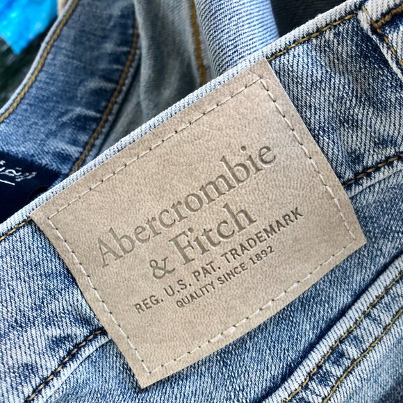 [MEN]Abercrombie & Fitch Skinny Stretch Distressed Jeans W32 L32 (Loose fit W34) - Picture 7 of 10